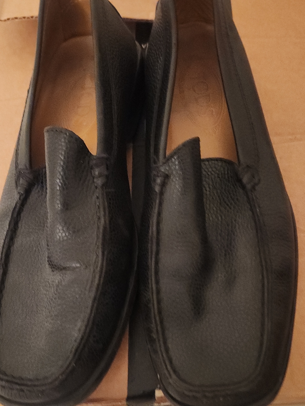 Tod's Black Leather Slip-On Loafers